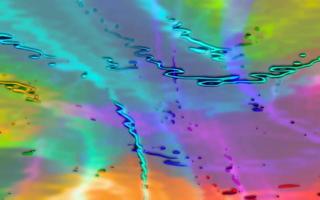 fondo de partículas multicolor abstracto, diseño abstracto pintado digital. textura de partículas holográficas foto