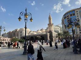Medina, Saudi Arabia, Dec 2022 - Beautiful day time view of Al Ghamama Mosque in Medina. photo