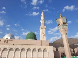 Beautiful daytime view of Prophet's Mosque - Masjid Al Nabawi, Medina, Saudi Arabia. photo