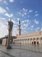 Beautiful daytime view of Prophet's Mosque - Masjid Al Nabawi, Medina, Saudi Arabia. photo