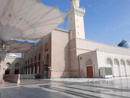 Beautiful daytime view of Masjid Al Nabawi, Medina, Saudi Arabia. photo