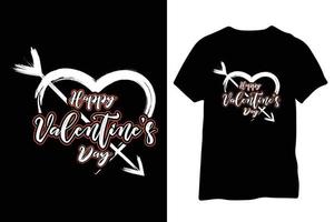 feliz día de san valentín tipografía cita de san valentín camiseta o diseño llamativo vector