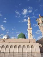 Beautiful daytime view of Prophet's Mosque - Masjid Al Nabawi, Medina, Saudi Arabia. photo