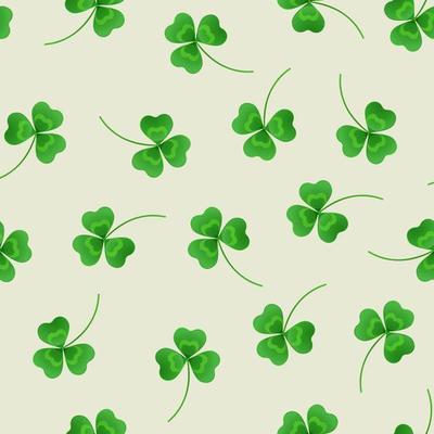 Patrick s day shamrock pattern for print and holiday decoration.Vector illustration.