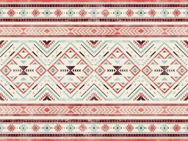 Native american pattern indian ornament pattern geometric ethnic textile texture tribal aztec pattern navajo mexican fabric seamless Vector decoration