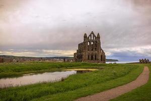 Gothic Abbey of Whitby, England. photo