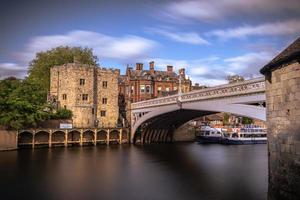 casco antiguo medieval de york en yorkshire, inglaterra. foto