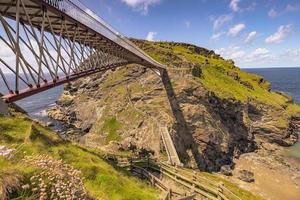 la legendaria ciudad antigua de tintagel en cornualles, inglaterra. foto