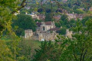 la ciudad medieval de winchester en wessex, inglaterra. foto