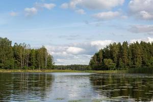 Latvian lake landscapes in summer photo