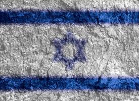 textura de la bandera israelí como fondo foto