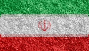 Iranian flag texture as background photo