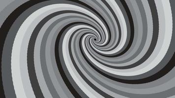 Moving through rotating spiral. Hypnosis concept in minimal style. Hypnotic optical illusion. Abstract background in gray colors. Seamless loop animation. video