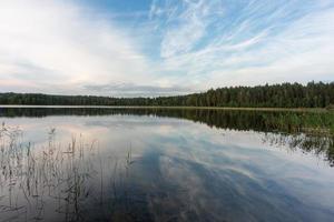 Latvian lake landscapes in summer photo