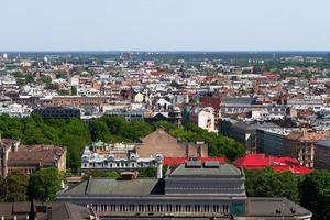 riga desde arriba en el verano foto