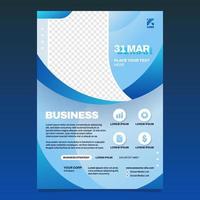 Gradient Style Business Poster Template vector