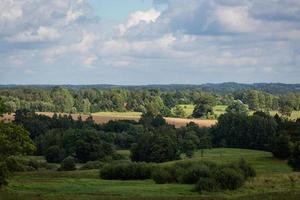 Latvian summer landscapes with clouds photo