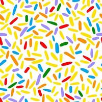 Colored sticks randomly spaced on a white background. vector