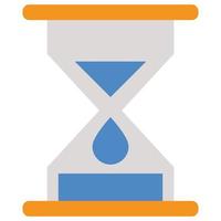 Waiting - Flat color icon. vector