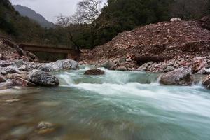 paisajes del parque natural tzoumerka foto