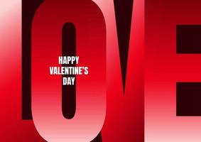 Happy Valentines Day background with love lettering vector