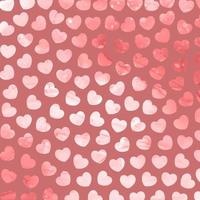 watercolour hearts pattern background for Valentines Day vector