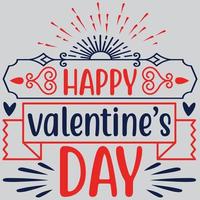 Happy valentine's day vector