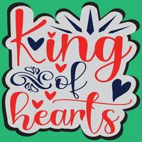 King of hearts vector