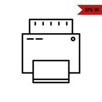 illustration of file line icon vector