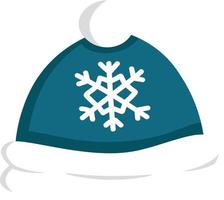 Set of doodle warm winter hat for decoration, design of cards, invitations vector