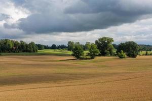 Latvian summer landscapes with clouds photo