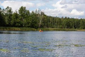 Latvian lake landscapes in summer photo