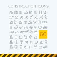 stock illustration set contour web icons construction repair tools vector