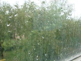 rainy days rain drops on the window surface
