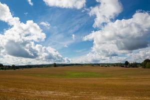 Latvian summer landscapes with clouds photo