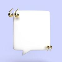 speech bubble 3D render minimal concept photo