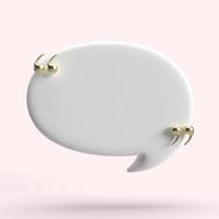 speech bubble 3D render minimal concept photo