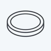 Icon Lens Filter. related to Photography symbol. line style. simple design editable. simple illustration vector