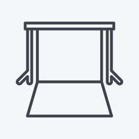 Icon Background Supports. related to Photography symbol. line style. simple design editable. simple illustration vector