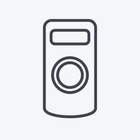 Icon Camera Remote Control. related to Photography symbol. line style. simple design editable. simple illustration vector