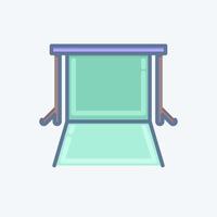 Icon Background Supports. related to Photography symbol. doodle style. simple design editable. simple illustration vector