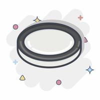 Icon Lens Filter. related to Photography symbol. Comic Style. simple design editable. simple illustration vector