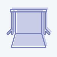 Icon Background Supports. related to Photography symbol. two tone style. simple design editable. simple illustration vector