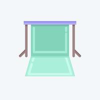 Icon Background Supports. related to Photography symbol. flat style. simple design editable. simple illustration vector