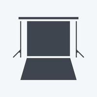 Icon Background Supports. related to Photography symbol. glyph style. simple design editable. simple illustration vector