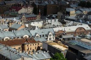 riga desde arriba en el verano foto