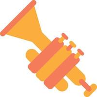 trumpet illustration in minimal style vector