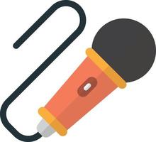 microphone illustration in minimal style vector