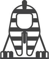 sphinx Egypt statue illustration in minimal style vector