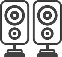 speaker illustration in minimal style vector